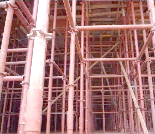探索轮扣式脚手架施工技术:高效,便捷的建筑支撑系统