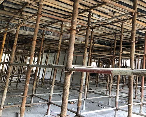 轮扣式脚手架 太原军翔建材租赁公司 轮扣式脚手架多少钱一天